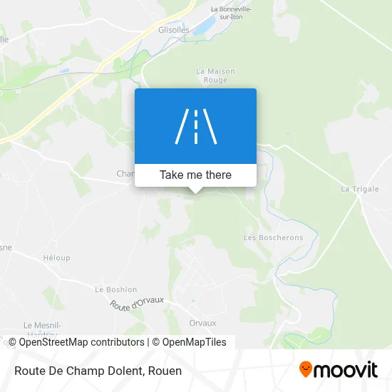 Route De Champ Dolent map