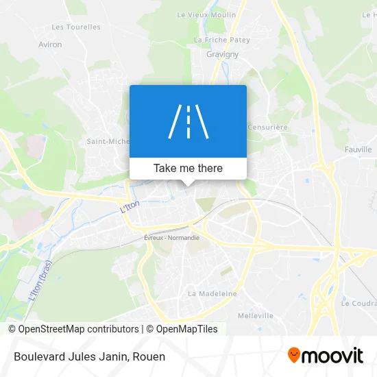 Mapa Boulevard Jules Janin