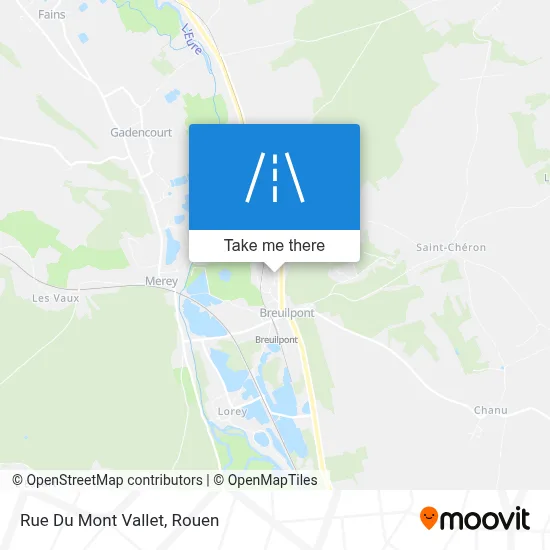 Rue Du Mont Vallet map