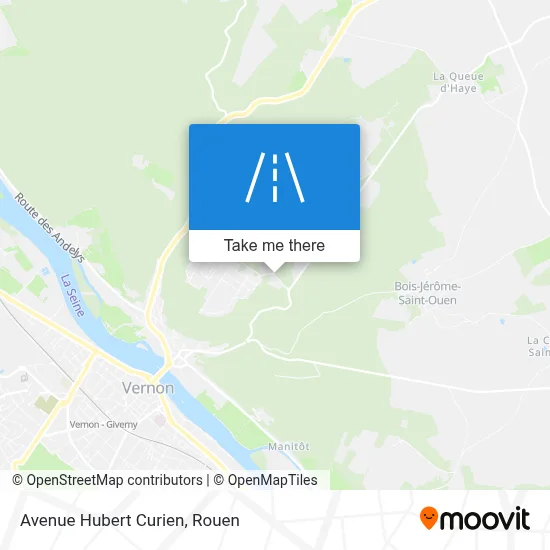 Avenue Hubert Curien map