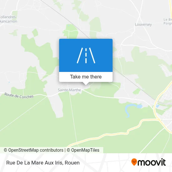 Rue De La Mare Aux Iris map