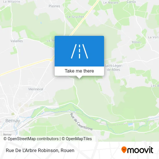 Rue De L'Arbre Robinson map