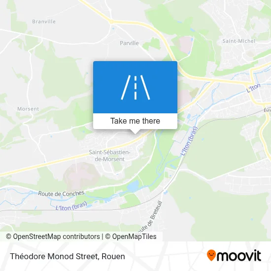 Rue Théodore Monod map