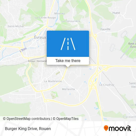 Mapa Burger King Drive