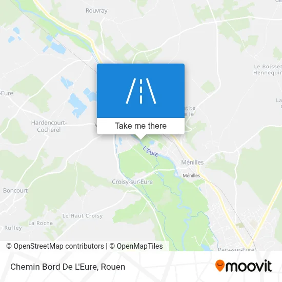 Chemin Bord De L'Eure map
