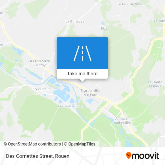 Rue Des Cornettes map