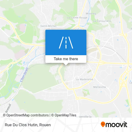 Rue Du Clos Hutin map