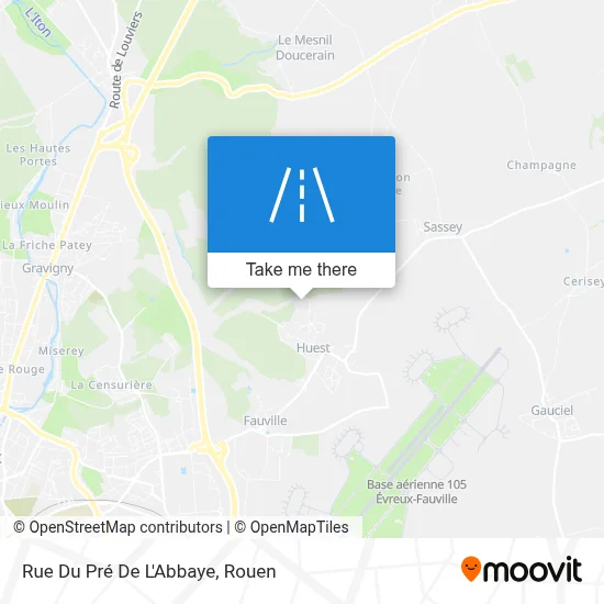 Rue Du Pré De L'Abbaye map