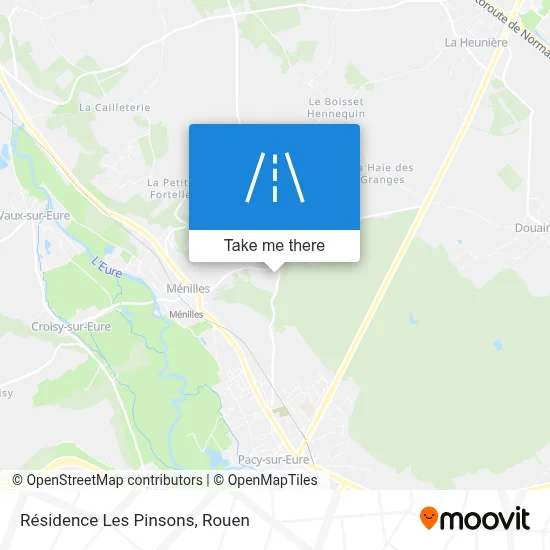 Mapa Résidence Les Pinsons