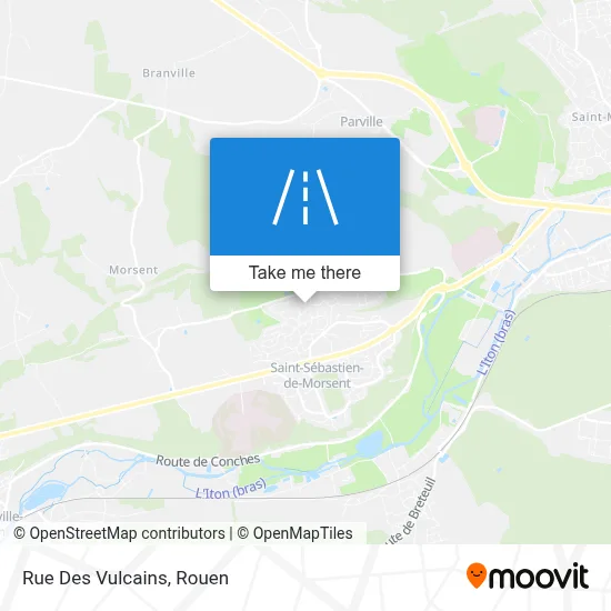 Mapa Rue Des Vulcains