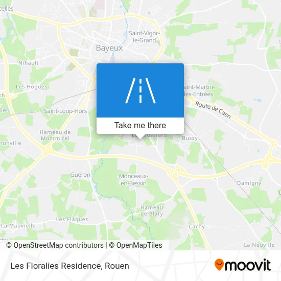 Résidence Les Floralies map