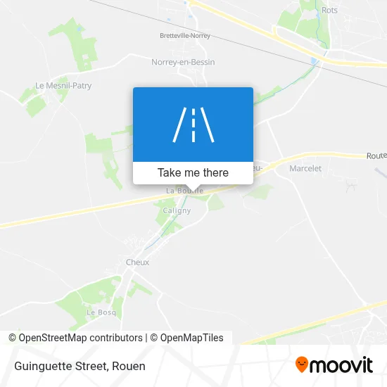 Mapa Rue De La Guinguette