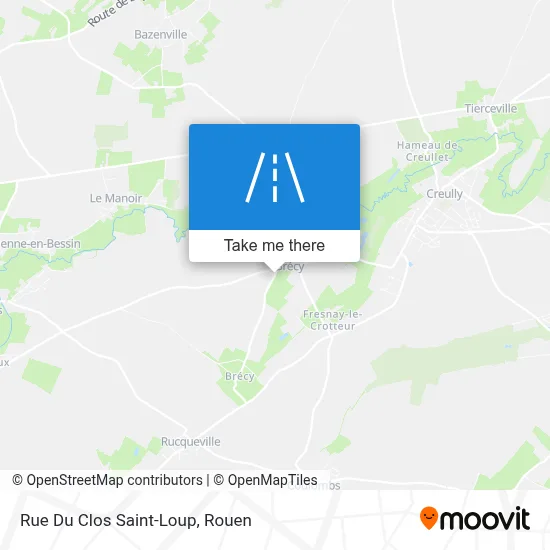 Rue Du Clos Saint-Loup map