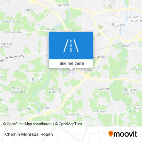 Chemin Monrada map