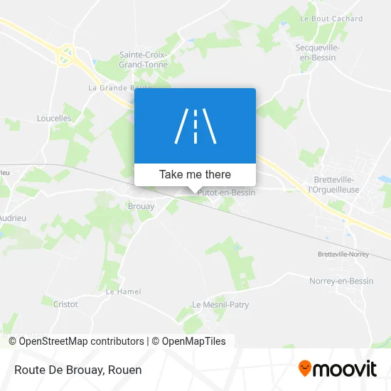 Route De Brouay map