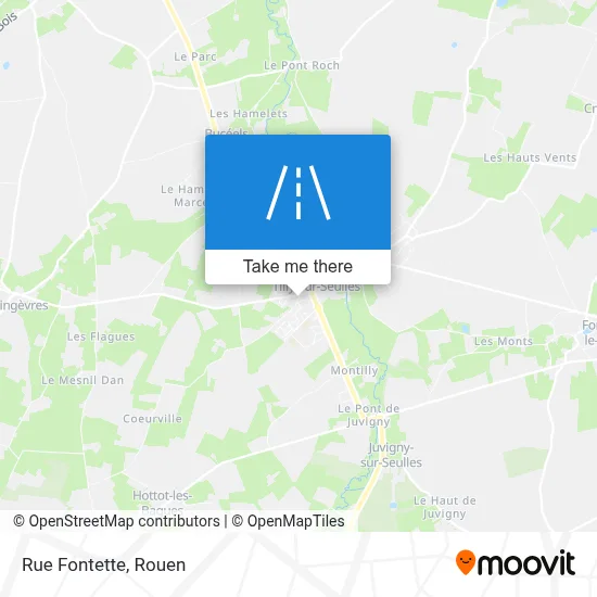 Mapa Rue Fontette