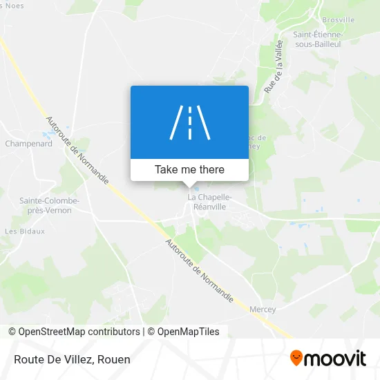 Route De Villez map