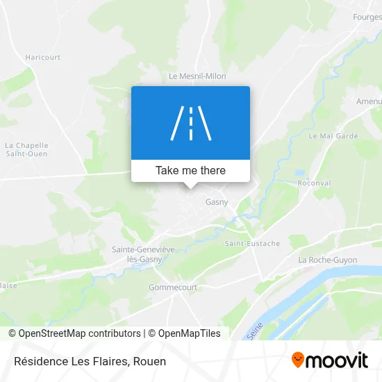 Résidence Les Flaires map