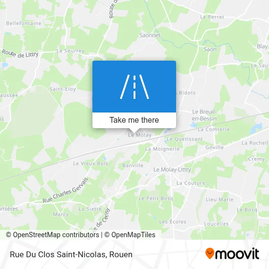 Rue Du Clos Saint-Nicolas map
