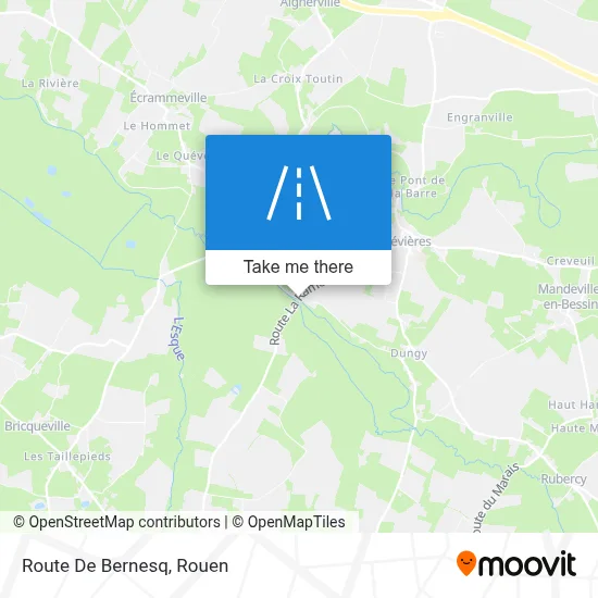 Route De Bernesq map