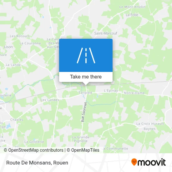 Mapa Route De Monsans