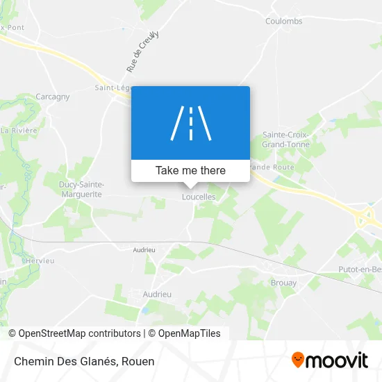 Chemin Des Glanés map