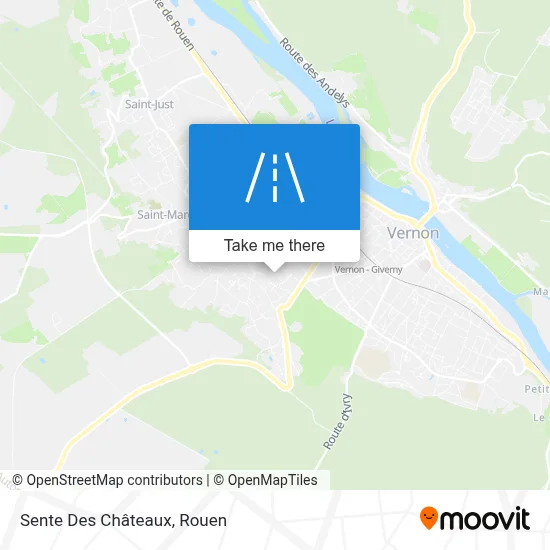 Sente Des Châteaux map