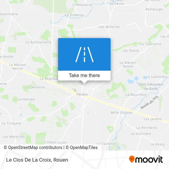 Le Clos De La Croix map