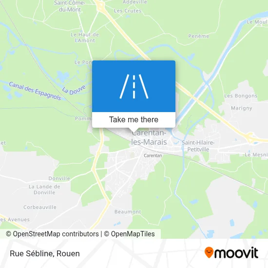 Mapa Rue Sébline