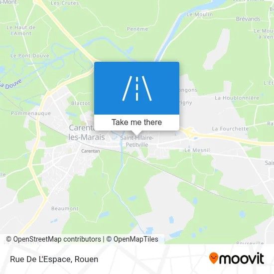 Rue De L'Espace map
