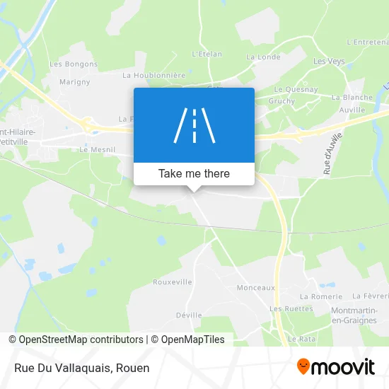 Mapa Rue Du Vallaquais