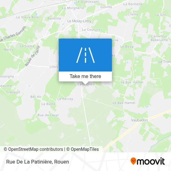 Mapa Rue De La Patinière