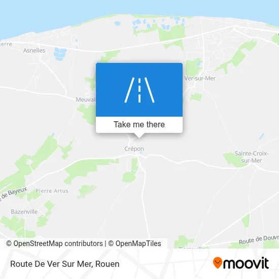 Route De Ver Sur Mer map