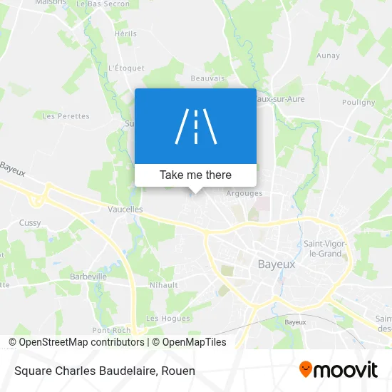 Square Charles Baudelaire map