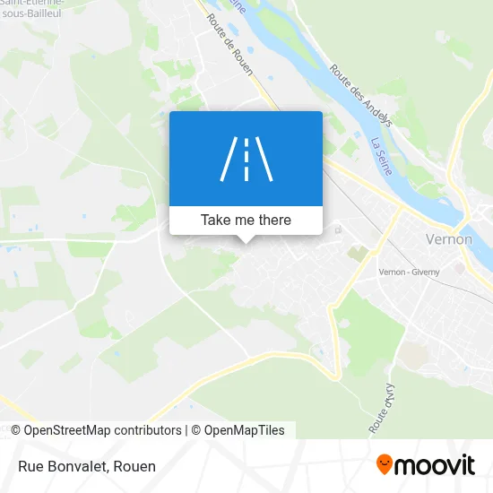 Mapa Rue Bonvalet