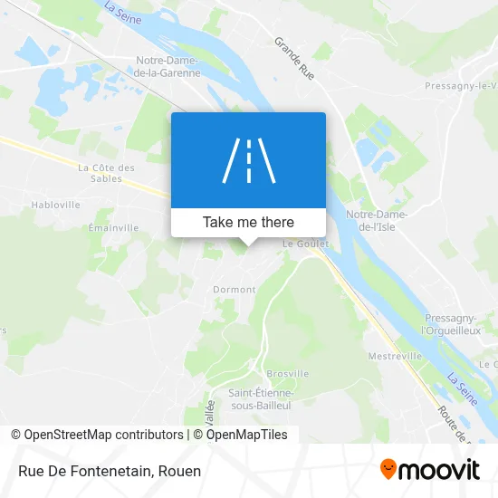 Rue De Fontenetain map