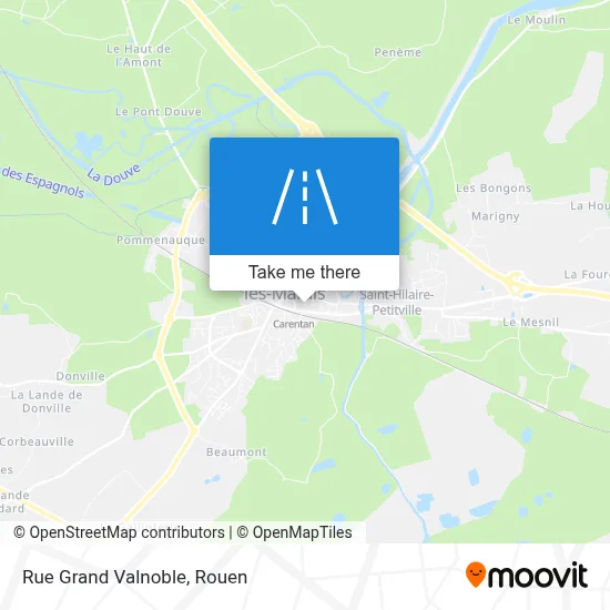 Mapa Rue Grand Valnoble