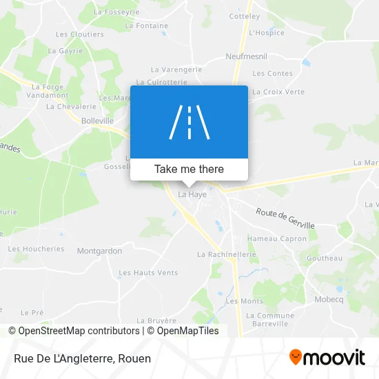 Mapa Rue De L'Angleterre