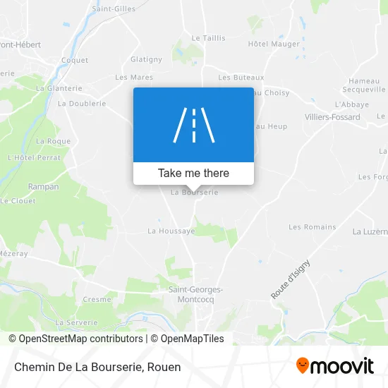 Chemin De La Bourserie map