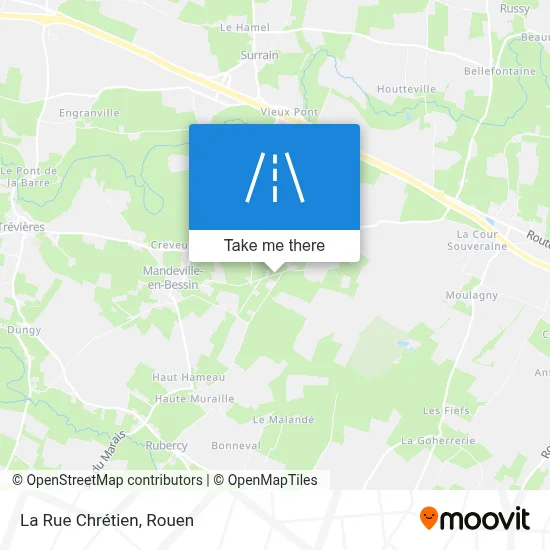 La Rue Chrétien map