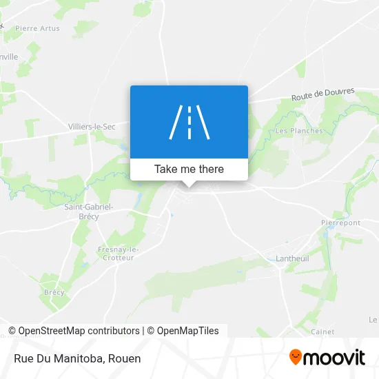 Rue Du Manitoba map