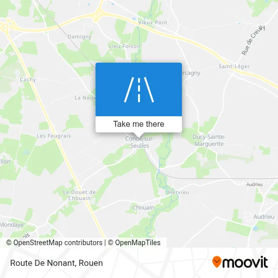 Route De Nonant map