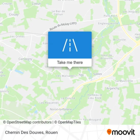 Chemin Des Douves map