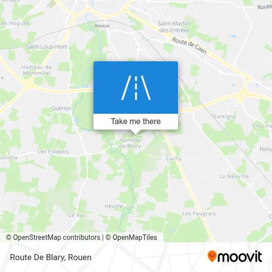 Route De Blary map