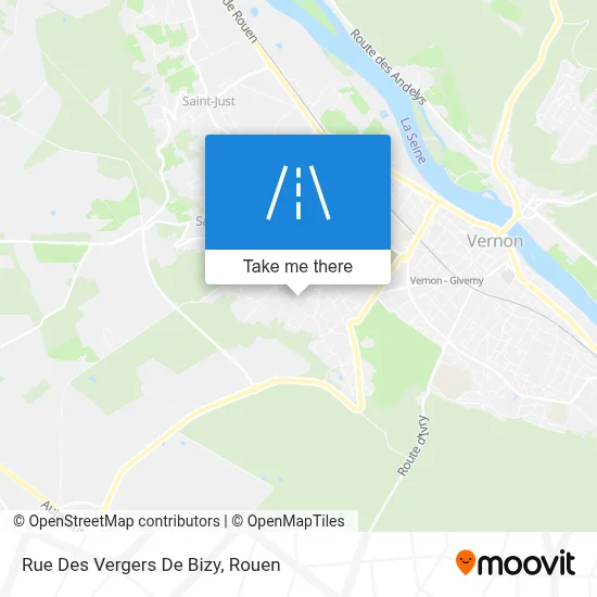 Mapa Rue Des Vergers De Bizy
