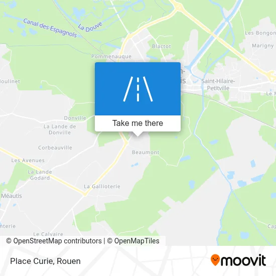 Place Curie map