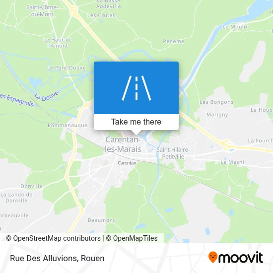 Rue Des Alluvions map
