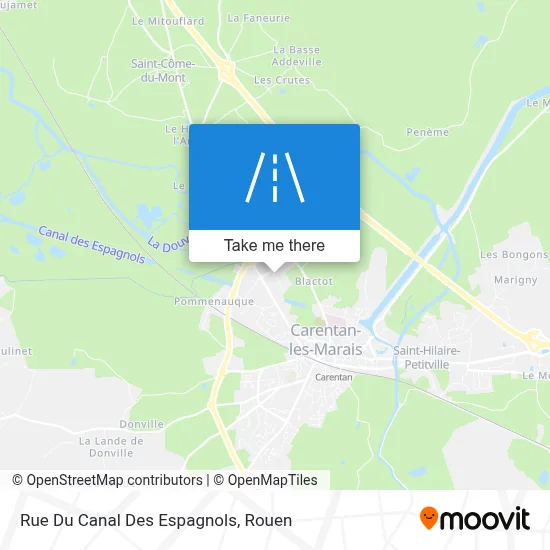 Rue Du Canal Des Espagnols map