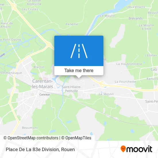 Place De La 83e Division map