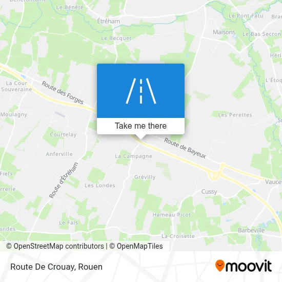 Route De Crouay map